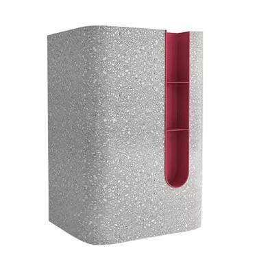 Imagem de Reception Desk With Counter Balcão de recepção vermelho com balcão, balcão de varejo para loja de roupas, salão de beleza, lobby e assim por diante(Color:Red,Size:Small)