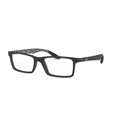 Imagem de Óculos De Grau Masculino Ray Ban Rb8901  Fibra De Carbono Preta