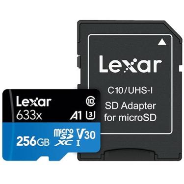 Imagem de MicroSDXC UHS-I Lexar Cartão de memória 633 x 128 GB com adaptador SD