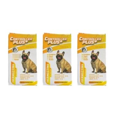 Imagem de Controller Plus - Remédio Anti Pulgas, Carrapatos, Vermes E Sarnas 12 Comp 15kg