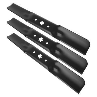 Imagem de Ecreban Lâminas de cortador 942-05056A adequadas para Cub Cad et 137.2 cm Deck - 742-05056 Lâmina de elevação média compatível com Cub Cad et RZT-L54 Zero Turn, Trator de gramado Troy-Bilt, Craftsman