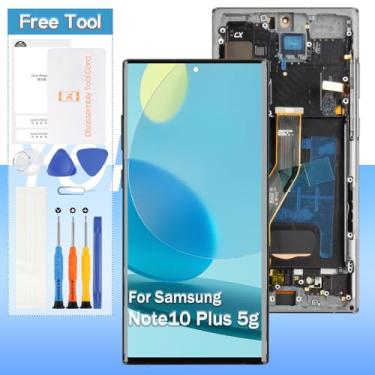 Imagem de Substituição de tela para Samsung Galaxy Note 10 Plus/Note 10 Plus 5G SM-N975 SM-N976 17.3 cm OLED LCD Display Touch Digitalizador Assembléia com ferramentas (preto com moldura)