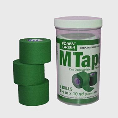 Imagem de Fita atlética Mueller M-Tape 3,8 cm x 3,8 m, Verde, 3 Rolls
