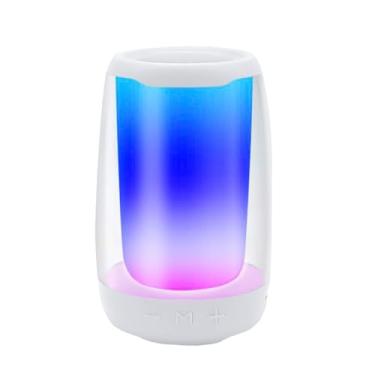 Imagem de Alto-falantes Bluetooth portáteis com luzes, luz noturna à prova d'água, alto-falantes com mudança de cor, alto-falante Bluetooth, telefone viva-voz, PC, MicroSD, USB type1