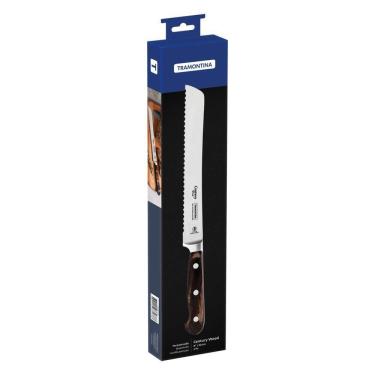 Imagem de Faca Para Pão Tramontina Century Wood Com Lâmina Em Aço Inox E Cabo De Madeira Tratada