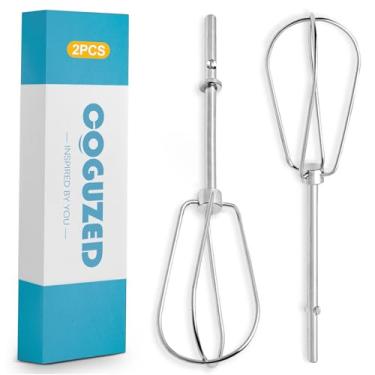 Imagem de CoguZed 2 peças de acessórios de batedeira manual, batedores de aço inoxidável, substituição para batedeira manual Kitchen Aid - Acessórios perfeitos para assar e cozinhar