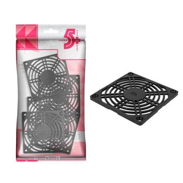 Imagem de Kit 10 Grade De Proteção Para Ventoinha E Cooler 80x80 Preta - 5+