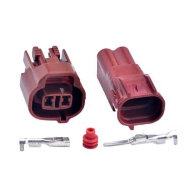 Imagem de Conector da válvula de entrada de 2 pinos, se/nsor/s de pressão de ar condicionado, plugue do se/nsor/s de temperatura 6189-0033 MT-090-2-special2R-F(Male female)