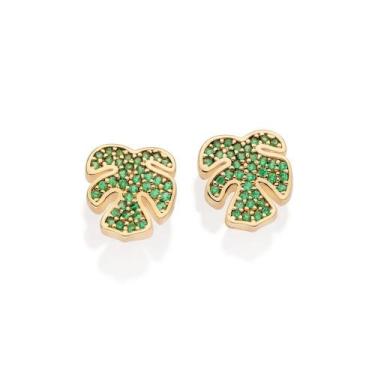 Imagem de Brincos rommanel banhado ouro 3x 24k 18k e 22k disney pequeno costela 