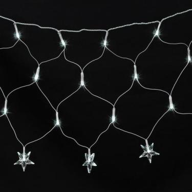 Imagem de Cordão Luminoso Led Taschibra Rede Estrela 3m 100 Leds 220V, 6500K - B