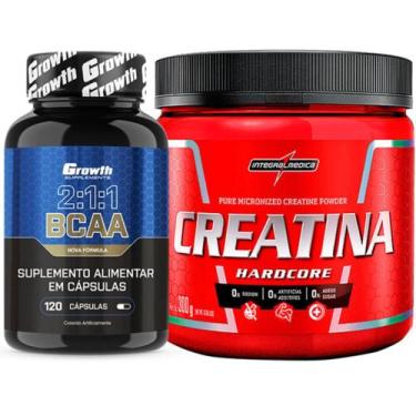 Imagem de Bcaa 120 Caps Growth + Creatina Pura 300g IntegralMedica