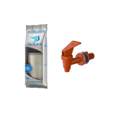 Imagem de Kit Vela Filtro Barro Tripla Ação Esterilizante + Torneira - Cerâmica 
