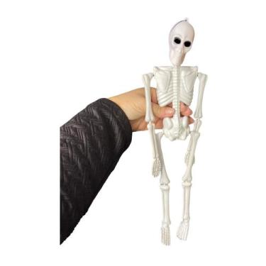 Imagem de Decoração Esqueleto Humano Articulado Halloween Plástico - geral, Brin