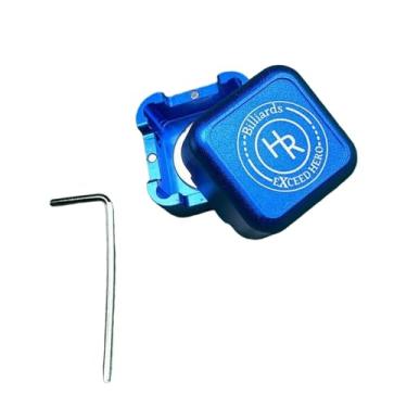 Imagem de Pegciuho Caixa de Armazenamento de Giz de Bilhar, Suporte de Giz de Bilhar, Acessórios Caixa de Giz de Snooker para Entusiastas, Taco de Snooker, Mesa de Bilha, Azul