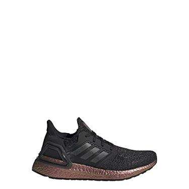 Imagem de adidas Kids Ultraboost 20 (criança grande) Core preto/preto / rosa sinal, Preto/ouro rosa, 7 Little Kid