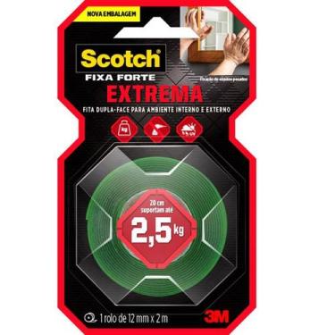 Imagem de Fita Dupla Face Fixa Forte EXTREME 3M 12MM X 2M
