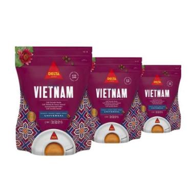 Imagem de Café Moído Importado, 3 Pacotes De 250G, Delta, Vietnam - Delta Cafés