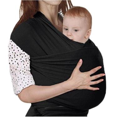 Imagem de Sling Wrap Para Carregar Bebês - Organibox, Preto