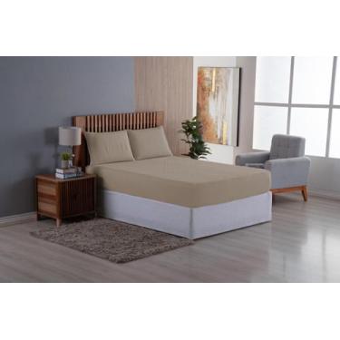 Imagem de Capa Impermeável para Colchão Casal Queen Tecido Micropercal 400 Fios 