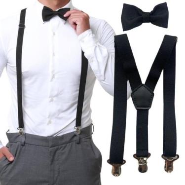 Imagem de Kit Suspensório E Gravata Borboleta Adulto Com Regulagem - MCOLIS, Pre