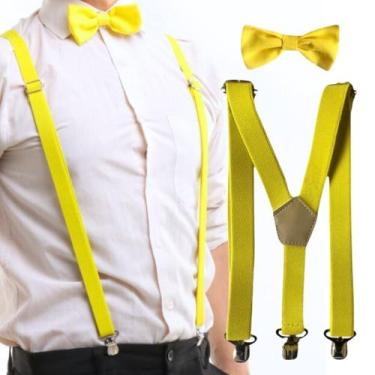 Imagem de Kit Suspensório E Gravata Borboleta Adulto Com Regulagem - MCOLIS, Ama