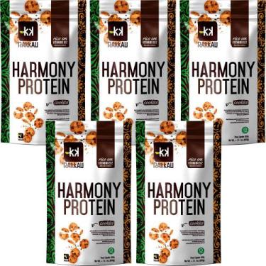Imagem de Kit 5 Harmony Protein Cookies Rakkau 600g Vegano - Proteína