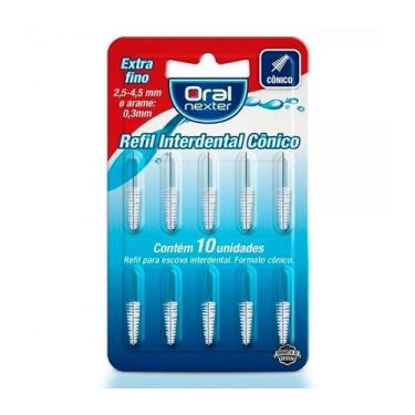 Imagem de Refil Interdental Oral Nexter Cônico Extra Fino 10 Unidades