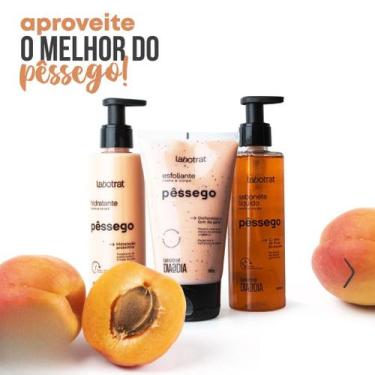 Imagem de Kit de Banho de Frutas Labotrat Dia a Dia Facial e Corporal, Pessêgo