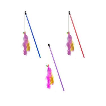 Imagem de Brinquedo LCM Varinha Cat Collors para Gatos - Cores Sortidas