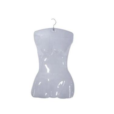 Imagem de 10 Cabide Pvc Transparente Corpinho Collant Moda Praia - TRIPLO-S