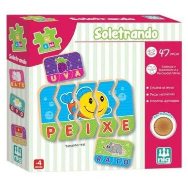 Imagem de Jogo Educativo Soletrando 47 Peças Nig - 0418