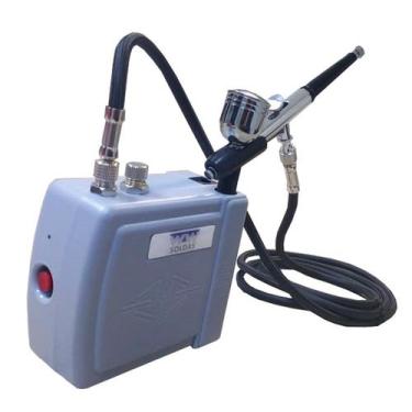 Imagem de Mini compressor ar hs08ac-skf 12v 110/220v bivolt - WW SOLDAS