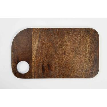 Imagem de Série de tábuas de corte, tábuas de corte de madeira de acácia para cozinha, tábua de charcutaria de madeira preta, tábua de madeira orgânica, ideal para cortar carne, frutas, queijo, 30 x 17 cm