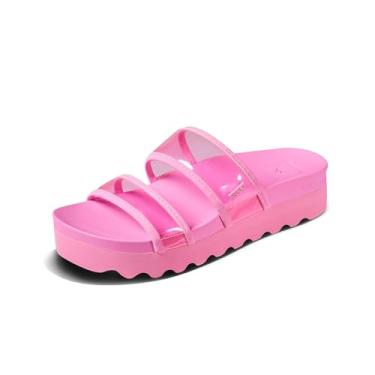Imagem de REEF Sandália feminina Vista Hi Energy Slide, Rosa neon claro, 35