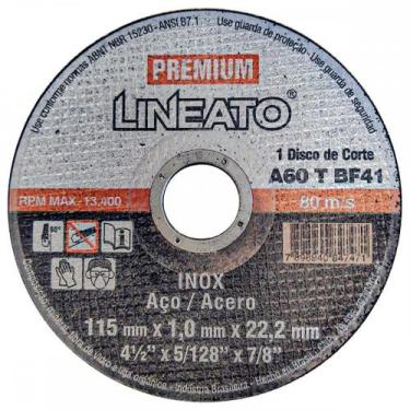 Imagem de Disco Aco Inox Itambe 4.1/2''X5/128''X7/8'' Lineato - Fino 1,0Mm