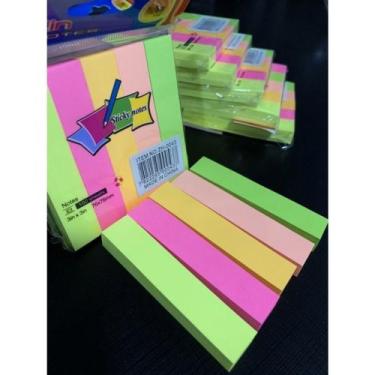 Imagem de Marcador Adesivo Retangular de Páginas Colorido - 100 Stickers - Marca