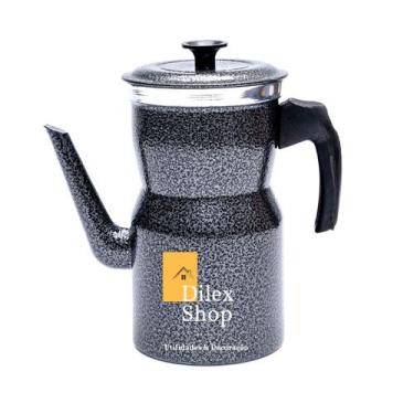 Imagem de Bule Cafeteira Café Chá Leite  Alumínio Bico Grande 1900 Ml - DA ALUMI