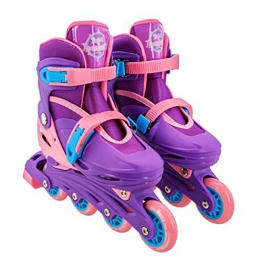 Imagem de Patins Kit Inline Violeta - Ajustável 30 á 33 - Unitoys