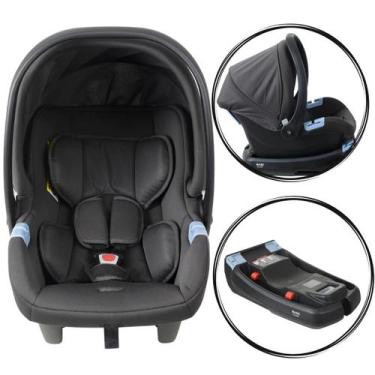 Imagem de Bebê conforto com base Cadeirinha de Carro Cinza Burigotto, Materna co