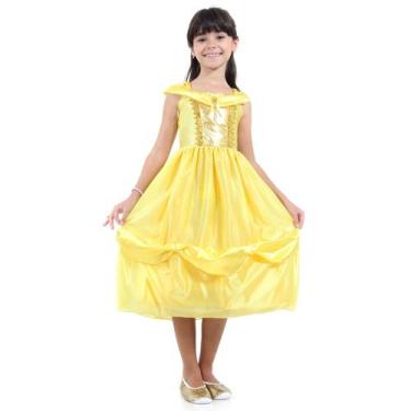 Imagem de Fantasia Princesa Dourada Infantil - Diversos, UNICA, P