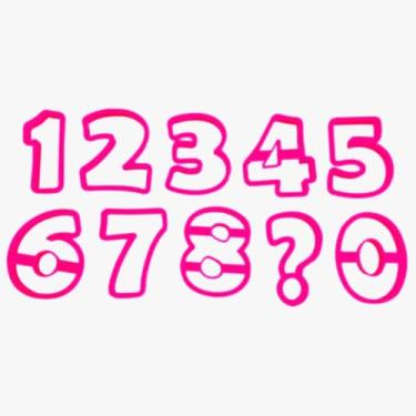 Imagem de UDlandia Kit 10 Cortadores de Plástico para Velas de Números Biscuit Pink