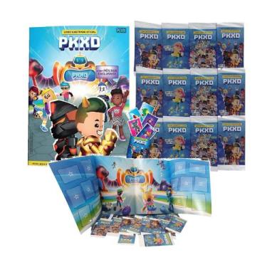 Imagem de Álbum com figurinhas do Pkxd - Pixel, Álbum 100 figurinhas 20 envelo