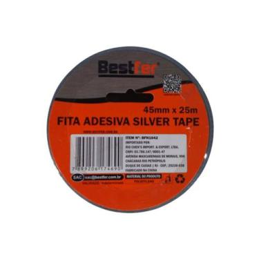 Imagem de Fita Silvertape 45mm x 25m Cinza BFH1042 Bestfer