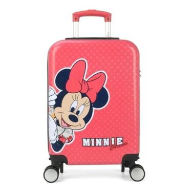 Imagem de Mala Malinha Infantil Escolar Menina Minnie Mouse 4 Rodinhas - luxcel