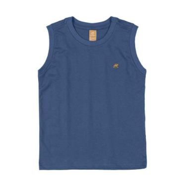 Imagem de Regata Infantil Up Baby Menino Azul Escuro