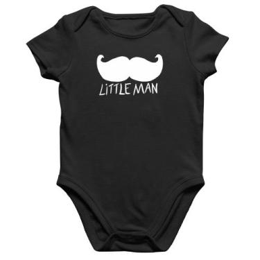 Imagem de Body Bebê Algodão Little Man - Foca na Moda, Preto, P