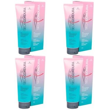 Imagem de GEL SECA GORDURA REDUTOR DE MEDIDAS 240gr DEMAZON KIT 04 UNIDADES