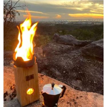 Imagem de Kit Foguito (4 un)   com Suporte para cozimento Lareira portátil - Fog