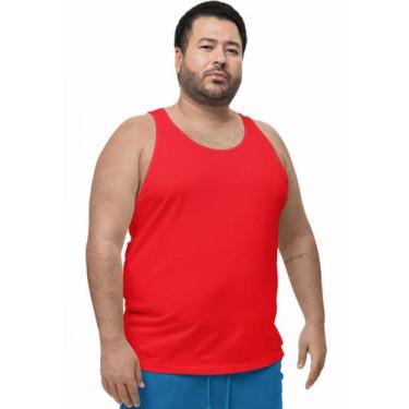 Imagem de Camiseta Regata Tamanho Especial Plus Size G2 - BLACKCHIC, Vermelho, G