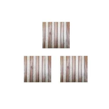 Imagem de Kit Com 3 Descanso Para Panela Suporte Travessa Madeira - Charme Decor